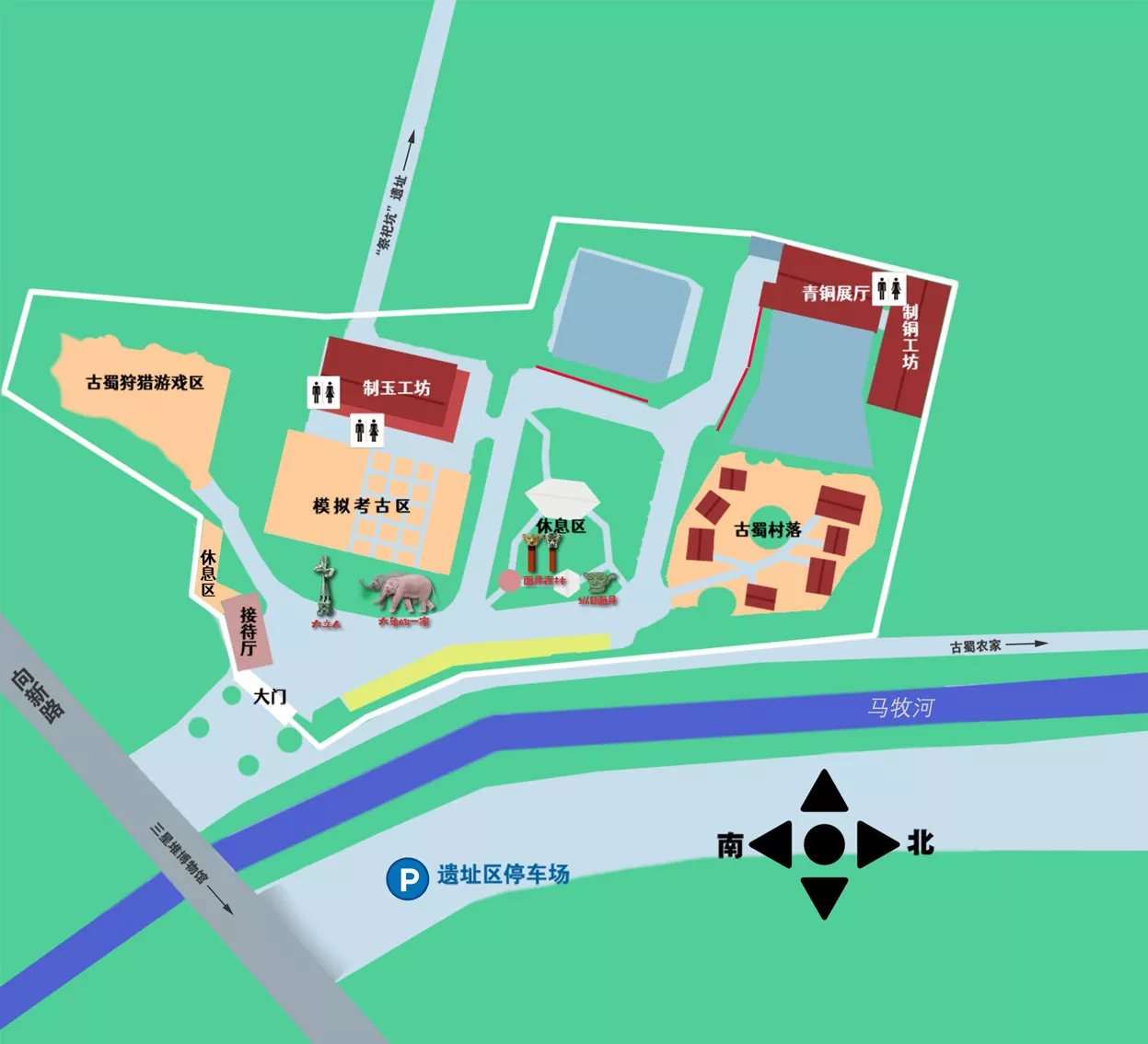 三星村考古探索基地地图