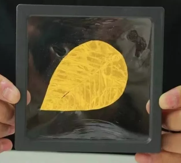 亲手制作的三星堆黄金叶子作品